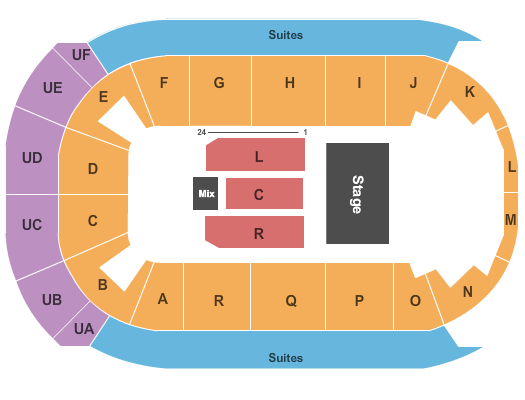 Co-Op Place Seating Chart: 3Q Bowl