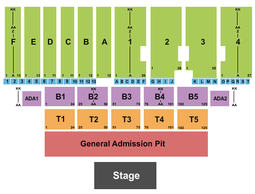 Canfield Fairgrounds Seating Chart: Endstage GA Pit