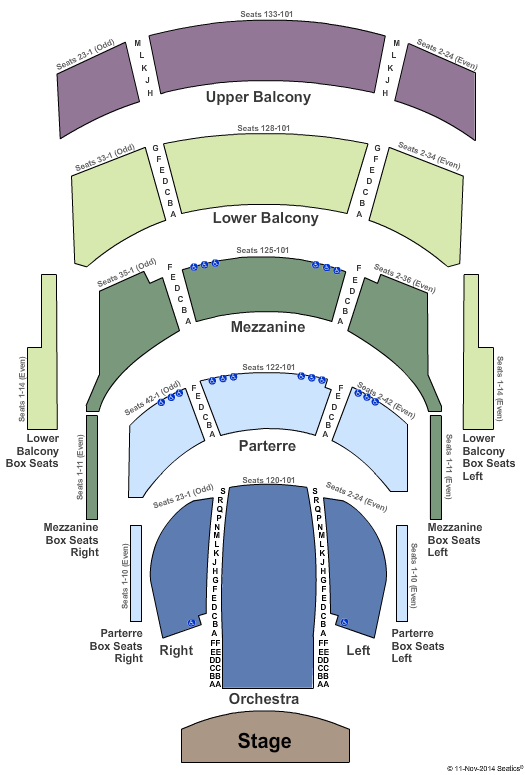 Cannon Center For The Performing Arts Memphis Tn Seating Chart