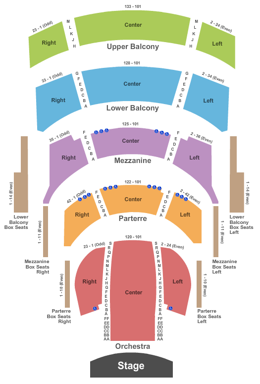 Cannon Center For The Performing Arts Map