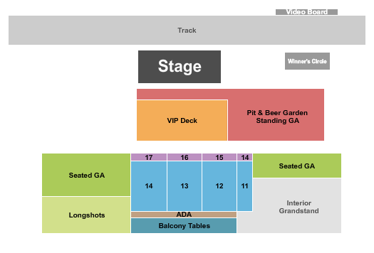 Canterbury Park Seating Chart: Concerts 4