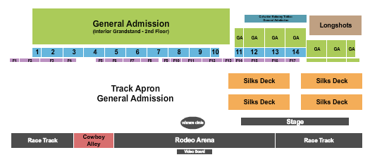 Canterbury Park Seating Chart: Rodeo