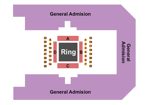 Canton Memorial Civic Center Seating Chart: Boxing