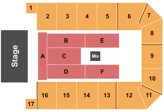 Canton Memorial Civic Center Seating Chart: Endstage 4