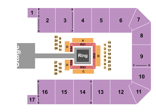 Canton Memorial Civic Center Seating Chart: MMA2
