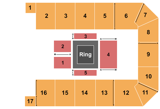Canton Memorial Civic Center Seating Chart: MMA3