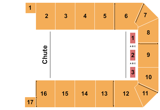 Canton Memorial Civic Center Seating Chart: Rodeo 2