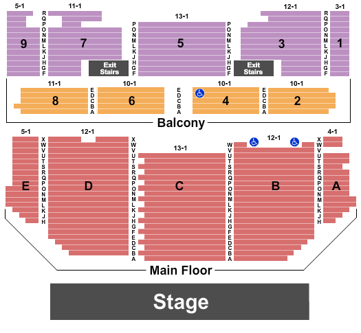 Canton Palace Theatre Seating Chart: Endstage No PIT