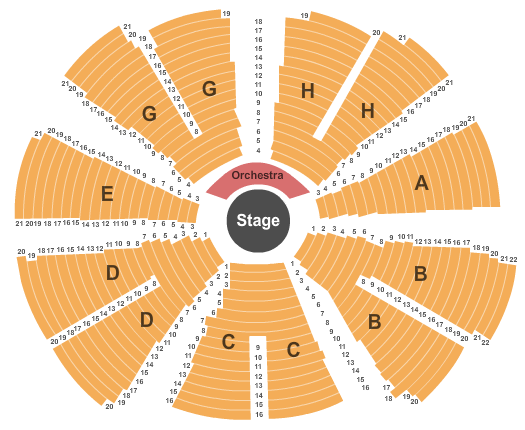 Cape Cod Melody Tent Seating Chart: Full House