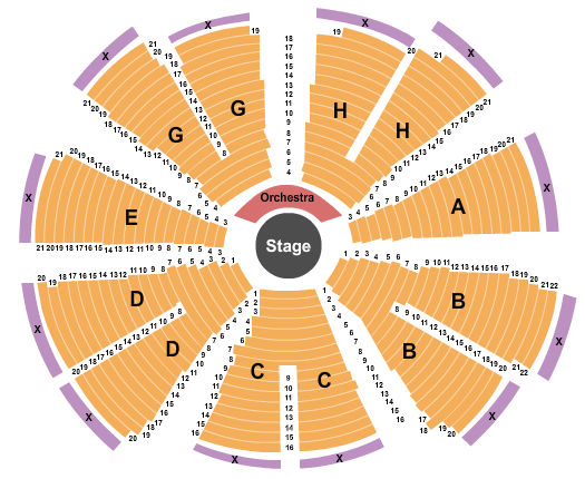 Cape Cod Melody Tent Seating Chart: Full House