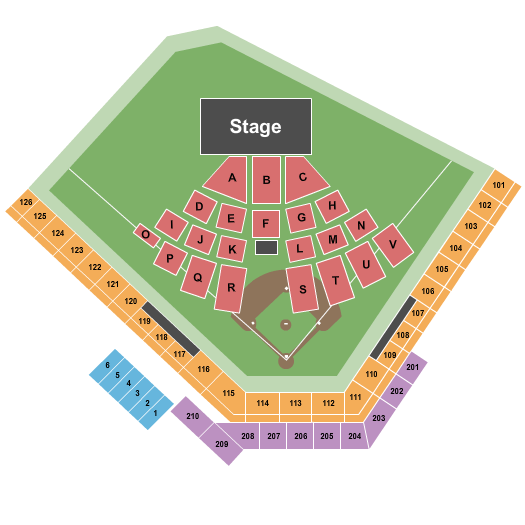 Capital Credit Union Park Seating Chart: Concert 2