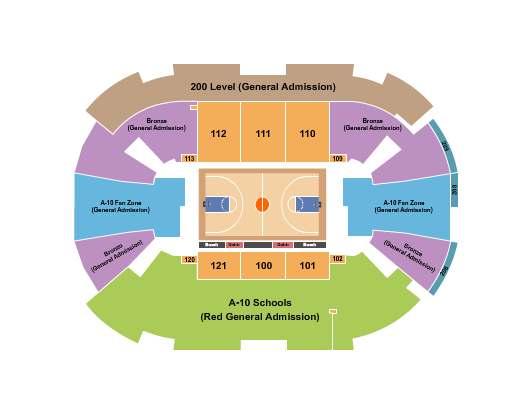 Capital One Arena Seating Chart: A10 Basketball