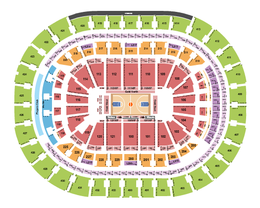 Capital One Arena Seating Chart: Basketball