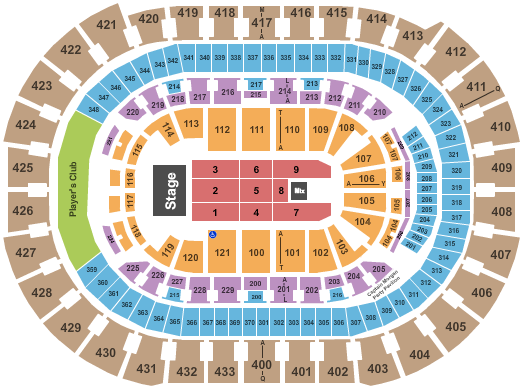 Capital One Arena Seating Chart: Endstage 3