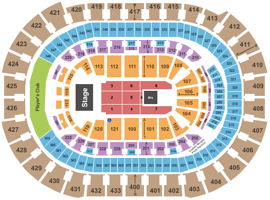 Capital One Arena Seating Chart: Endstage 7