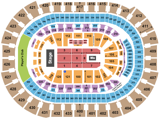 Capital One Arena Seating Chart: Endstage 8