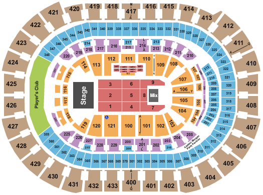 Capital One Arena Seating Chart: Endstage 8