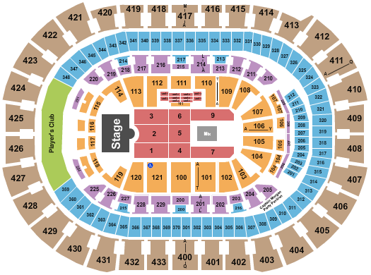 Capital One Arena Seating Chart: Endstage 9