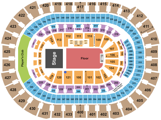 Capital One Arena Seating Chart: Endstage GA Floor 3