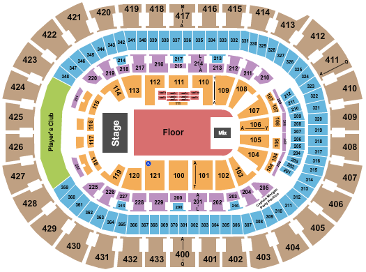 Capital One Arena Seating Chart: Endstage GA Floor 4
