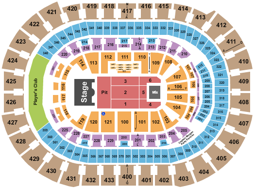 Capital One Arena Seating Chart: Endstage GA Pit