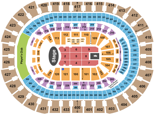 Capital One Arena Seating Chart: Garth Brooks