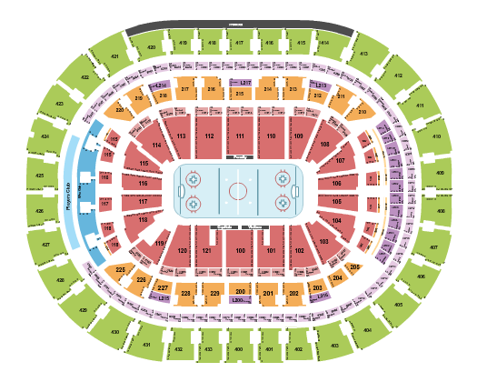 Capital One Arena Seating Chart: Hockey