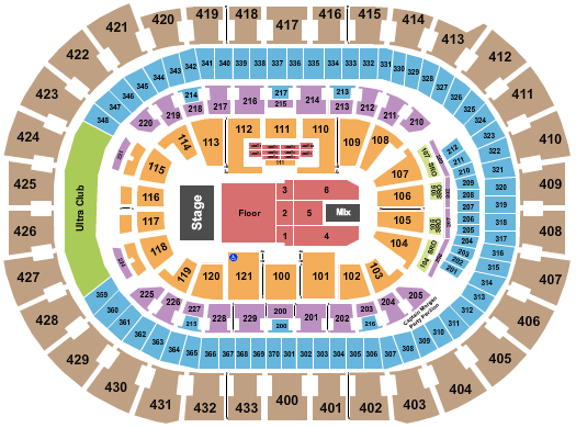 Capital One Arena Seating Chart: Johnny Blue Skies
