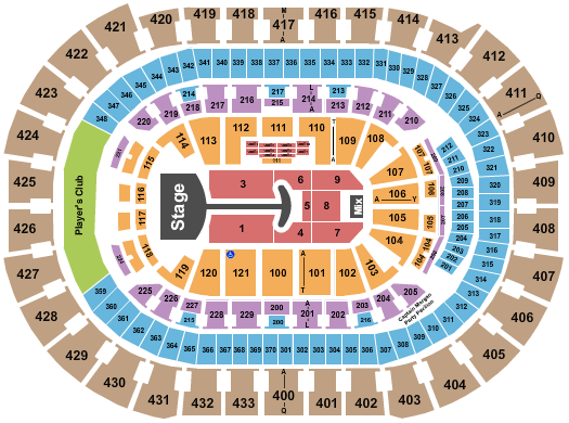 Capital One Arena Seating Chart: Lady Gaga 2025