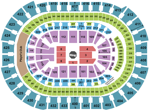 Ufc Seating Chart