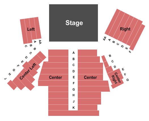 Capital Repertory Theatre Seating Chart: Endstage