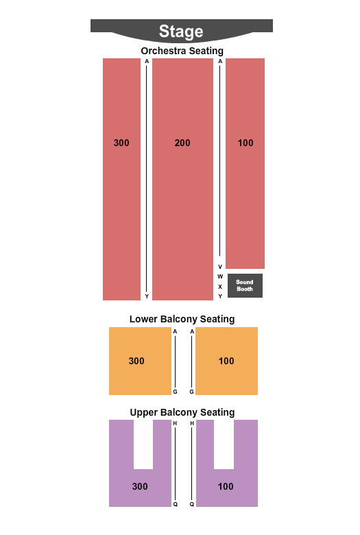 Capitol Arts Center Seating Chart: End Stage