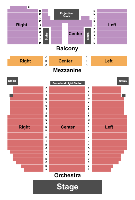 Swope Theater at Capitol Center For The Arts - NH Seating Chart: End Stage