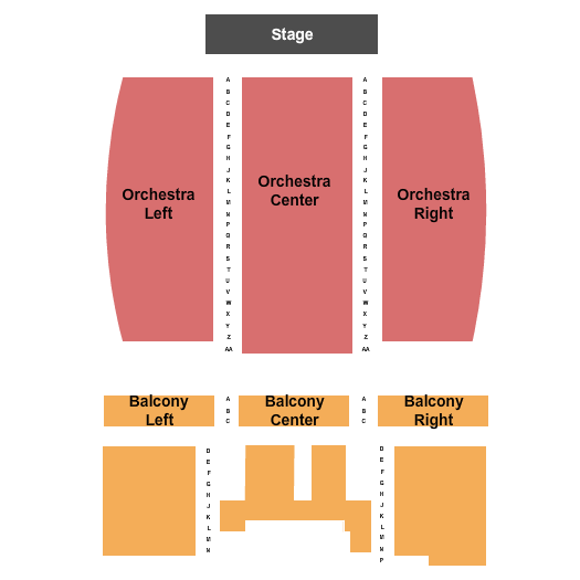 Capitol Center For The Arts - NH Seating Chart: End Stage
