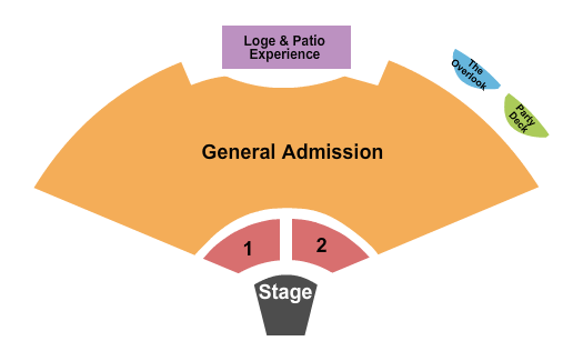 Capitol Federal Amphitheater Seating Chart: Endstage GA 2
