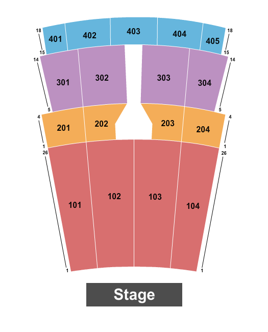 Capitol Theatre - Iowa Seating Chart: Endstage 2
