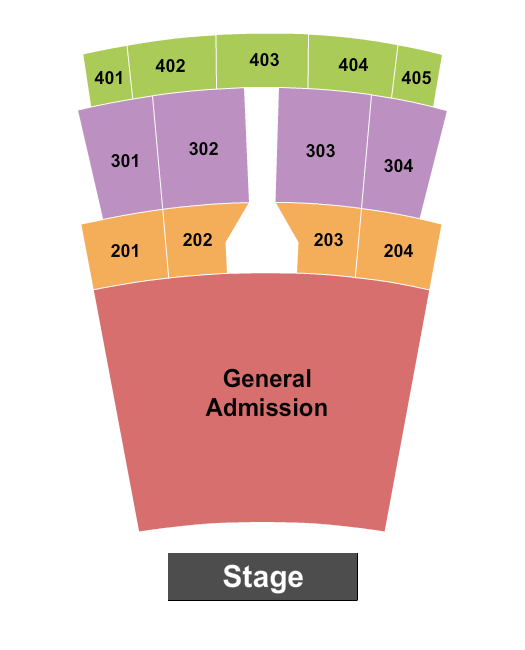 Capitol Theatre - Iowa Seating Chart: Endstage GA 2