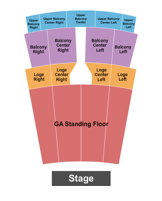 Capitol Theatre - Iowa Seating Chart: Endstage GA