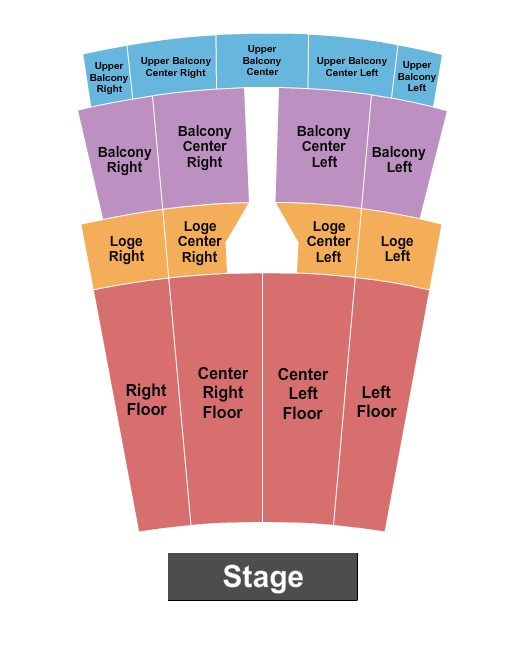 Capitol Theatre - Iowa Seating Chart: End Stage