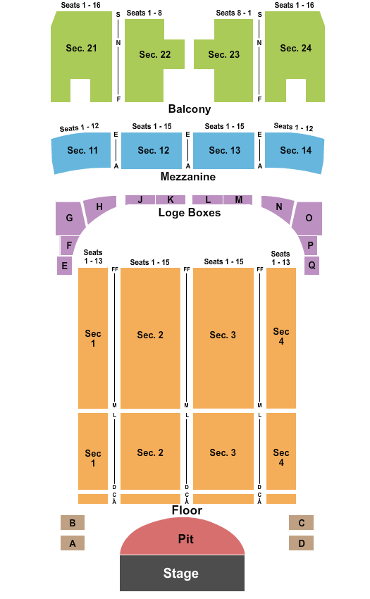 Julie Rogers Seating Chart Beaumont
