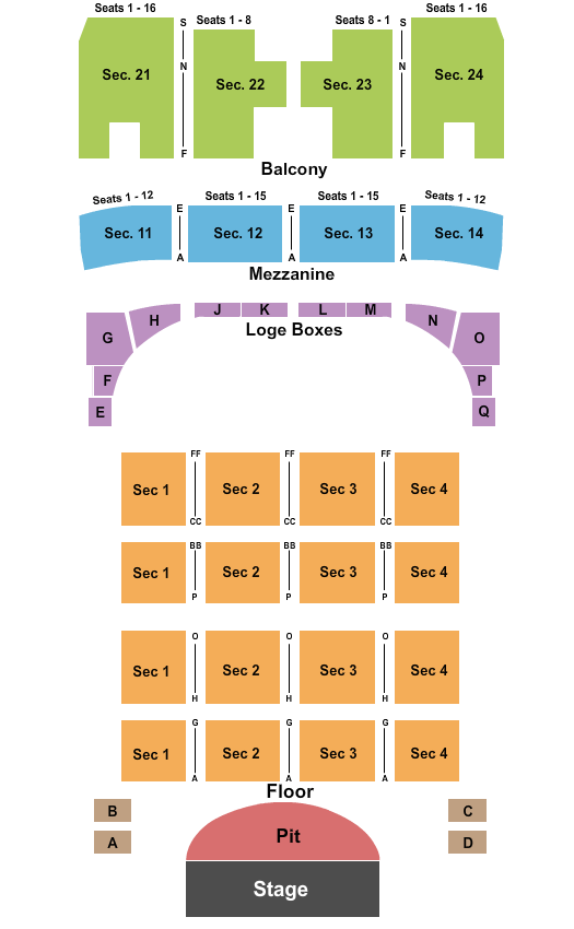 Capitol Theatre Seating Chart