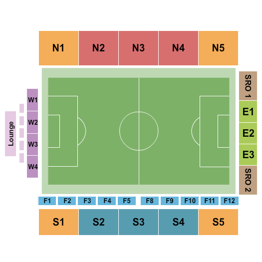 Cardinale Stadium Map