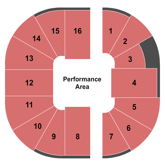 Caribe Royale Orlando Seating Chart: Performance Area