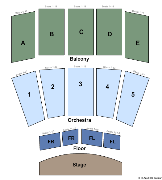 Carl Perkins Civic Center Seating Chart