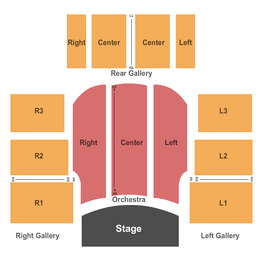 Robinson Auditorium Seating Chart