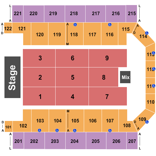 Carlson Sports Arena Seating Chart: Endstage