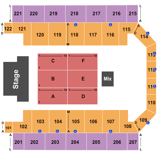 Carlson Sports Arena Seating Chart