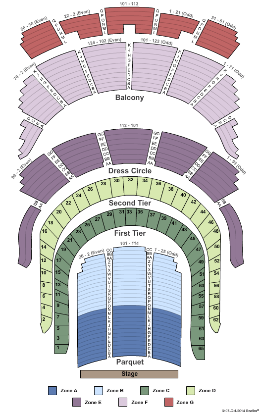 Stern Auditorium Seating Chart