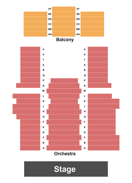 Carnegie Hall - WV Seating Chart: Endstage