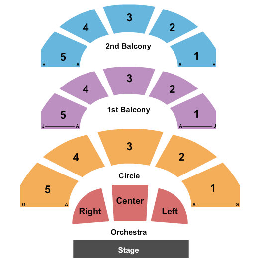 Carnegie Music Hall of Oakland - Pittsburgh Seating Chart: Endstage 3